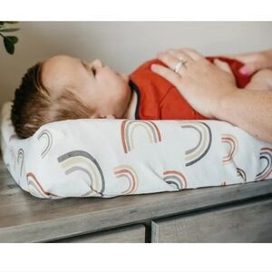 Copper Pearl Rainbow Diaper Changing Pad Cover Set